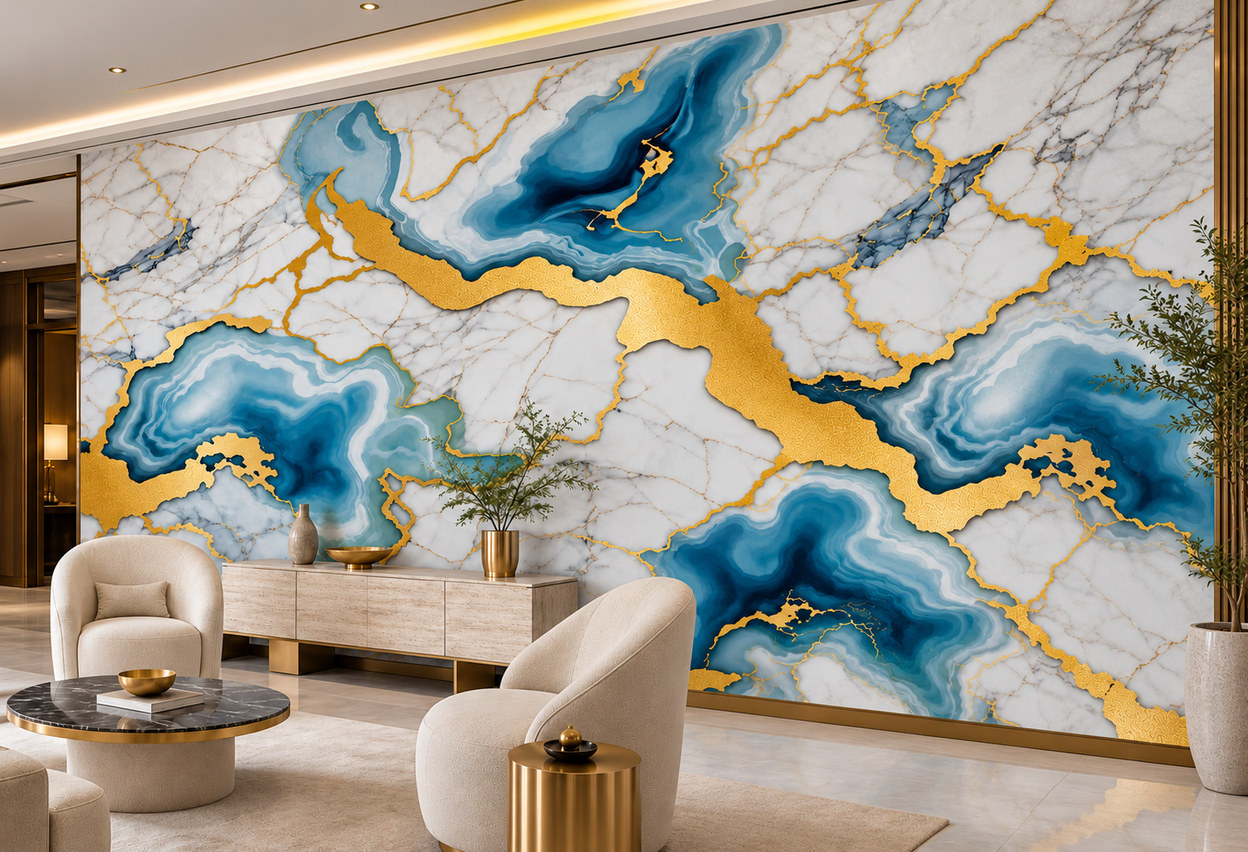 Gold Foil Wall Sticker — Application inspiration